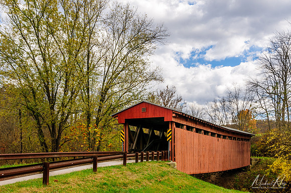Sarvis Fork Covered Bridge in Fall (2015)