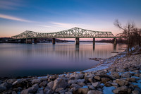 Winter Evening on the Ohio River (2016)