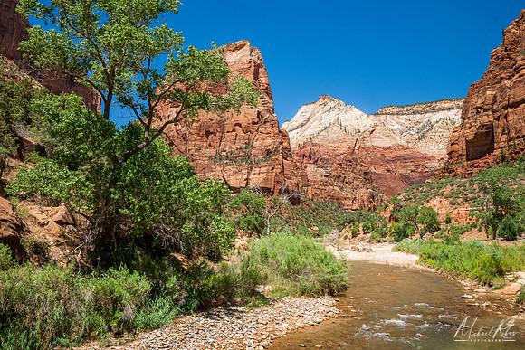 The Virgin River and Angels Landing (2023)