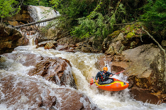 White watering below Douglas Falls (2014)