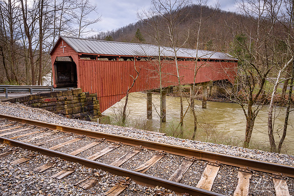 Carrollton Covered Bridge in Early Spring (2017)