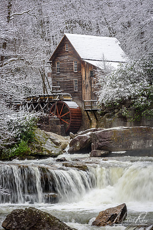 Glade Creek Mill April Snow (2017)