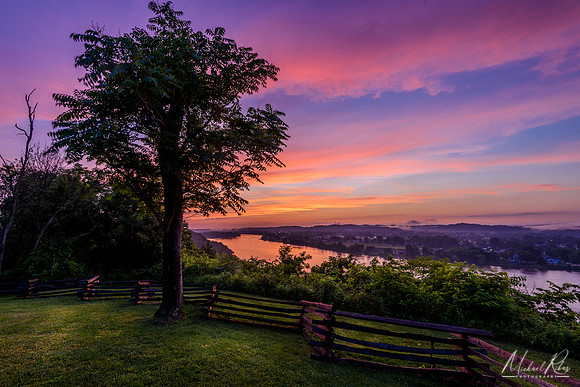 Sunset from Fort Boreman Hill (2017)