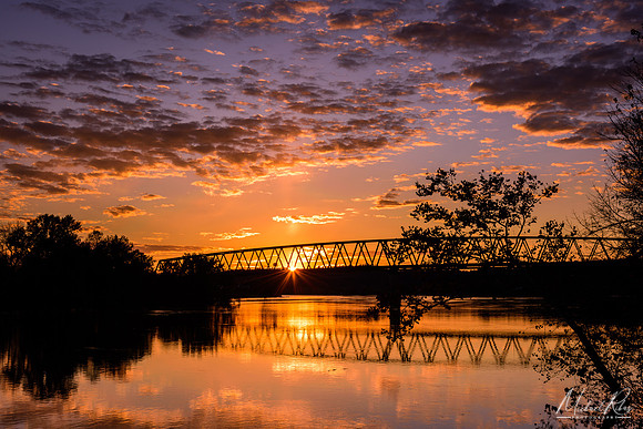 Ohio River November Sunset at Williamstown(2017)