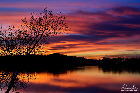 November Sunset over the Ohio (2017)