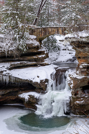 Upper Falls of Old Man's Cave in Winter (2018)