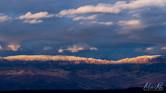 Setting Sunlight on  Escarpment Near Ridgway (2023)