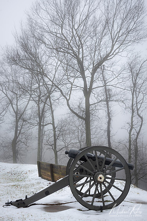Fort Boreman Canon in Winter (2019)