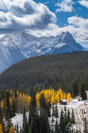 Small Barn and Mountains (2023)