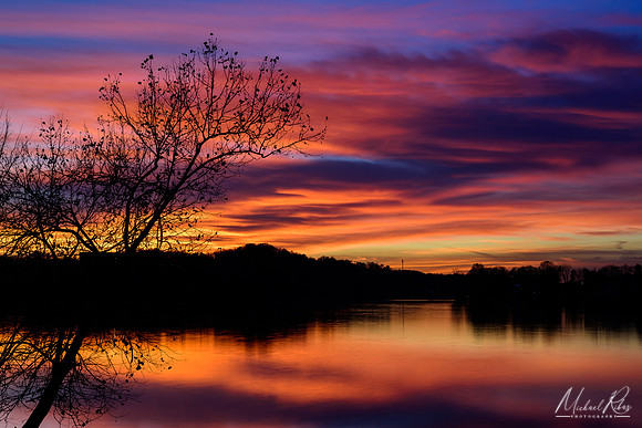 November Sunset over the Ohio (2017)