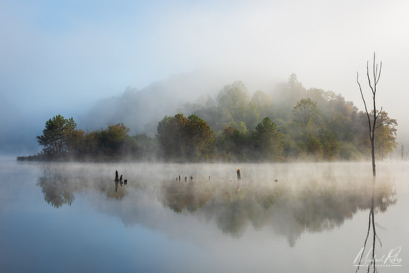 Fog on North Bend Lake (2022)