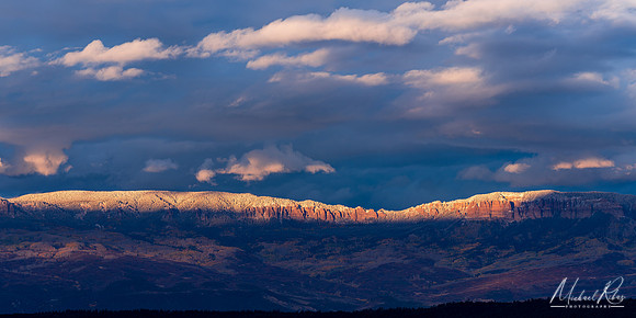 Ridgway Escarpment Last Light Pano (2023)