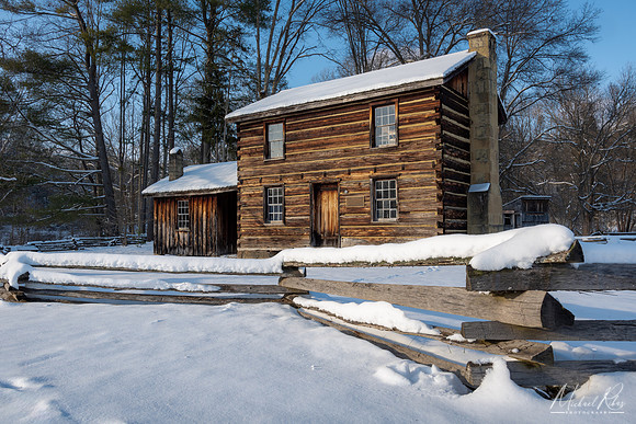 Rustic Log Home in Winter (2024)