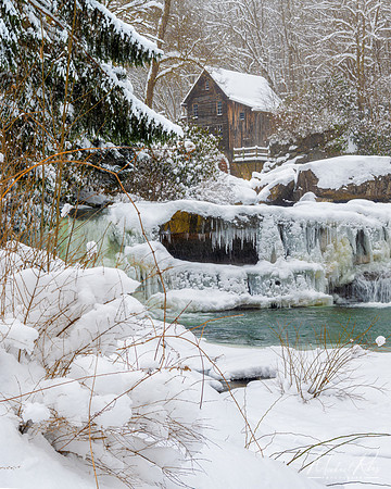 Glade Creek Mill in Winter (2024)