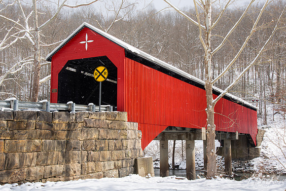 Carrollton Covered Bridge in Winter (2024)