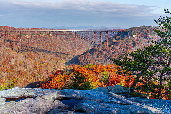 New River Gorge Bridge from Long Point (2021)