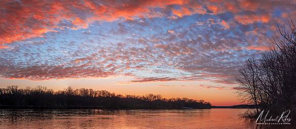 Ohio River Sunseet Panorama (2020)