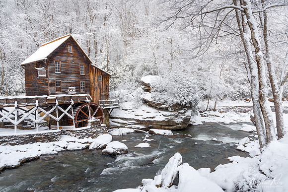 Glade Creek Mill in Winter (2018)