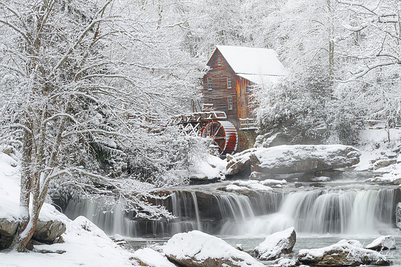 Glade Creek Mill in Winter (2018)