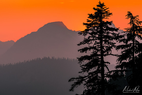 Smoky Rainier Sunset (2017)