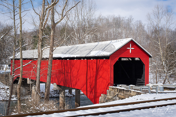 Carrollton Covered Bridge in Winter (2024)