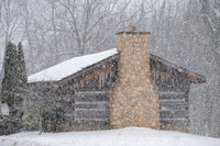 Log Cabin in Snowstorm (2022)