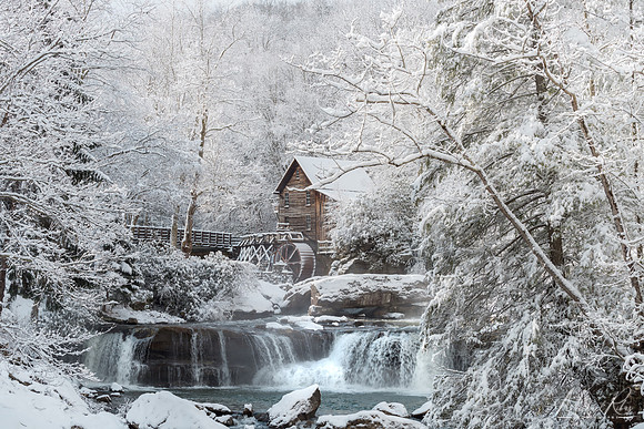 Glade Creek Mill in Winter (2018)
