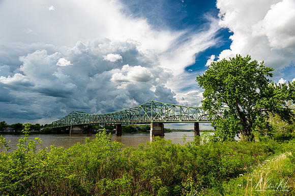 Belpre Bridge on Spring Day (2022)