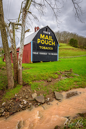 Mail Pouch Barn Following Spring Rains (2017)