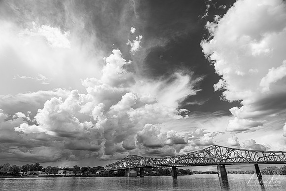 Dramatic Clouds over Belpre Bridge (2022)